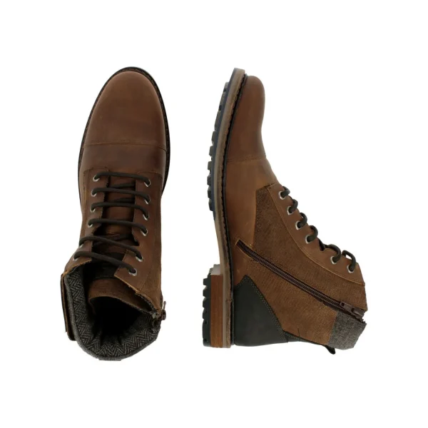 Sporty Lace Ups*Bullboxer Lace Up Brown/Black 791I85508Ddbbksu