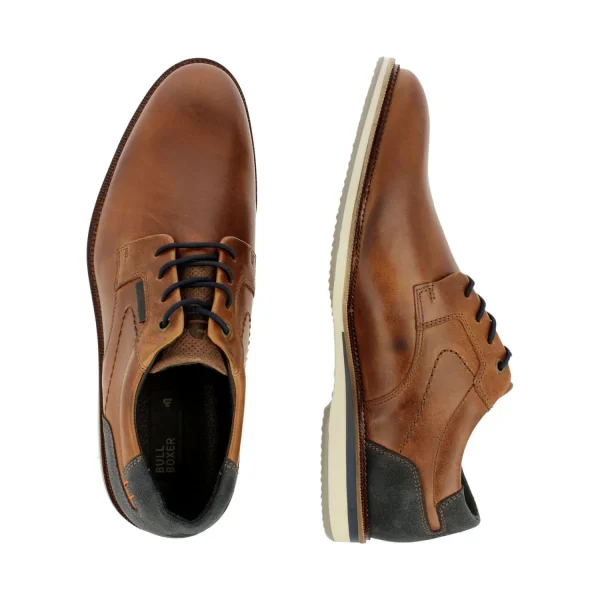 Classic Lace Ups*Bullboxer Lace Up Cognac/Navy 633K21101Aconasu