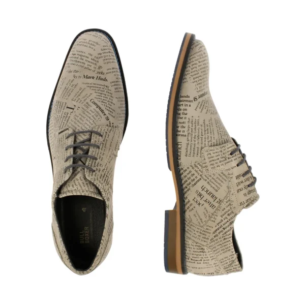 Classic Lace Ups*Bullboxer Lace-Up Beige/Taupe 663K21008Ajogysu