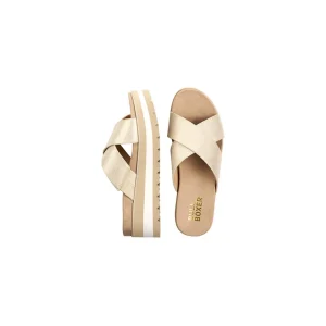 Heeled Mules*Bullboxer Mules Beige 078036F2S_Pltntd