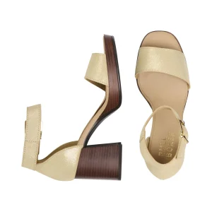 Sandals*Bullboxer Sandal With Heel Gold 256000E2L_Plattd