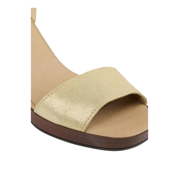 Sandals*Bullboxer Sandal With Heel Gold 256000E2L_Plattd