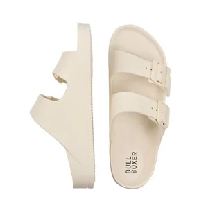 Flat Mules*Bullboxer Slides Offwhite 002000F1S_Ofwhtd