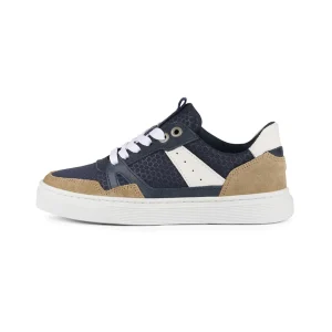 Sneakers*Bullboxer Sneaker Beige-Navy Aop009E5L_Benykb