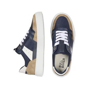 Sneakers*Bullboxer Sneaker Beige-Navy Aop009E5L_Benykb