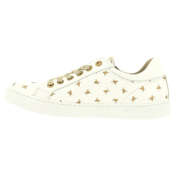 Sneakers*Bullboxer Sneaker White/Gold Ahm024E5L_Whpnkb