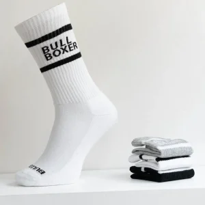 Socks*Bullboxer Socks Men White/Black/Gray 3-Pack