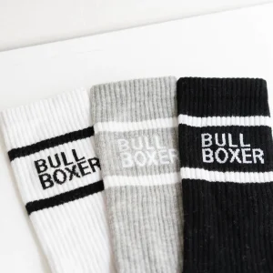 Socks*Bullboxer Socks Men White/Black/Gray 3-Pack