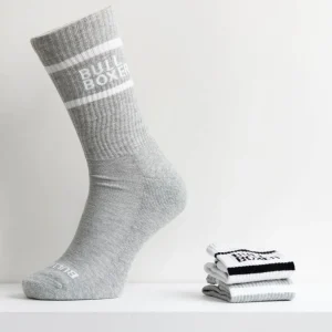 Socks*Bullboxer Socks Men White/Grey 2-Pack